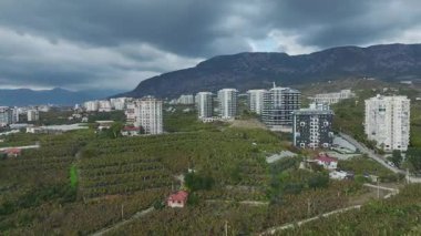 Canlı ve atmosferik şehir manzarası.