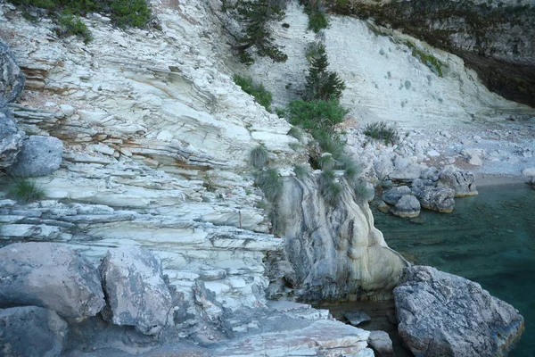 Res Turkiet Egeiska Havet Och Stenar Lagunen Landskap Natur Stora — Stockfoto