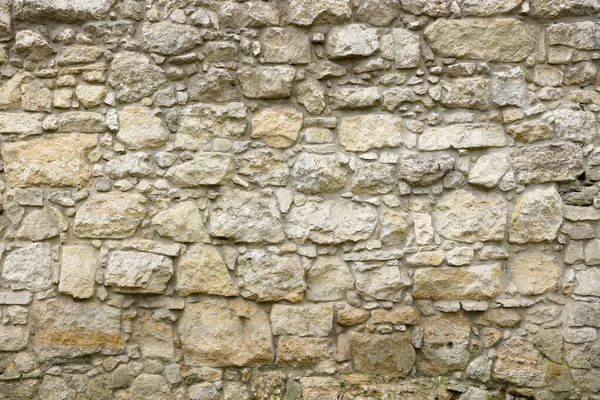 Texture Stone Wall Many Big Brown Grey Stones Armed Cement — 스톡 사진