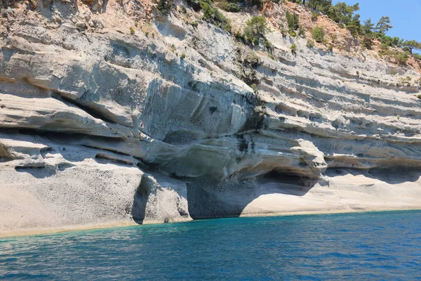 Voyage Turquie Mer Egée Rochers Île Paysage Nature Destinations Belle — Photo