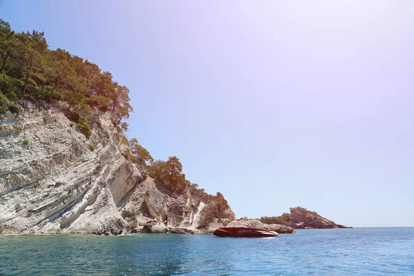 Viajar Turquía Mar Egeo Rocas Isla Paisaje Naturaleza Destinos Hermosa — Foto de Stock