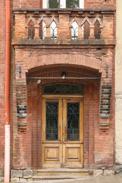 Starożytne Drewniane Drzwi Tekstury Europejskim Stylu Średniowiecznym Szczegółowa Faktura Zamkniętych — Zdjęcie stockowe