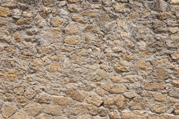 Texture Stone Wall Many Big Brown Grey Stones Armed Cement —  Fotos de Stock