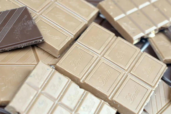 Kyiv Ukraine May 2022 Lindt Swiss Luxury Brand Chocolate Brown — 스톡 사진