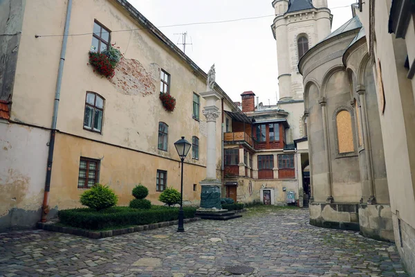 Lviv Ukraine September 2022 Street View Historical Old City Lviv — 图库照片