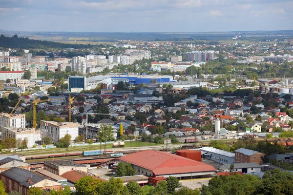 Lviv Ukraine September 2022 Panorama Utsikt Över Den Historiska Gamla — Stockfoto