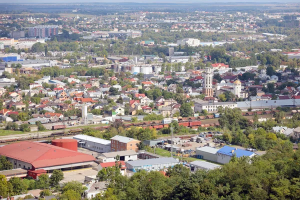 Lviv Ukraine September 2022 Panorama Вид Історичне Старе Місто Львові — стокове фото