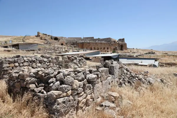 Antalya Turkey Maj 2021 Ruiny Starożytnego Miasta Hierapolis Koło Pamukkale — Zdjęcie stockowe