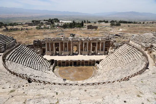 Antalya Turkey Május 2021 Amfiteátrum Romjai Ókori Városban Hierapolis Közel — Stock Fotó