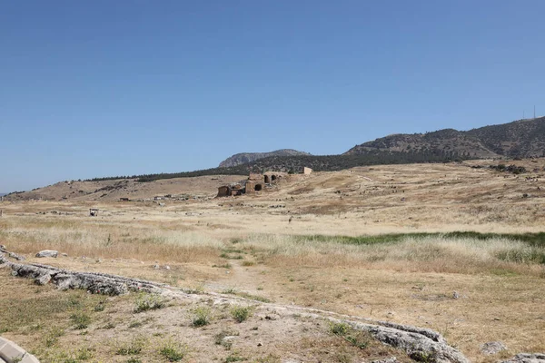 Antalya Turkey May 2021 Ruins Ancient City Hierapolis Pamukkale Turkey — Stock Photo, Image
