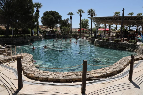 Antalya Turkey May 2021 Popular Tourist Attraction Rejuvenating Pool Cleopatra — Stock Photo, Image
