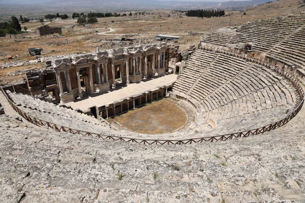 Antalya Turkey Maj 2021 Ruiner Amfiteater Antika Staden Hierapolis Nära — Stockfoto