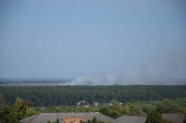 KHARKIV, UKRAINE - 27 AĞUSTOS 2019 Chuhuiv şehri, Peredvizhniki sanat okulunun ünlü heykeltraşı ve ressamı Ilya Repin 'in doğduğu yer.