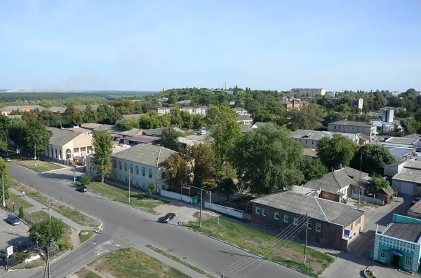 Kharkiv Ukraine August 2019 Aerial View Chuhuiv City Birthplace Ilya — Stock Photo, Image