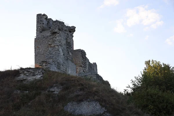 Ternopil Ucrânia Setembro 2023 Vista Panorâmica Das Ruínas Antigo Castelo — Fotografia de Stock
