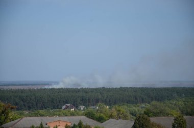KHARKIV, UKRAINE - 27 AĞUSTOS 2019 Chuhuiv şehri, Peredvizhniki sanat okulunun ünlü heykeltraşı ve ressamı Ilya Repin 'in doğduğu yer.