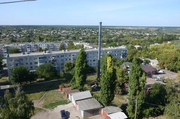 Kharkiv Ukraine August 2019 Légi Kilátás Chuhuiv Város Szülőhelye Ilya — Stock Fotó