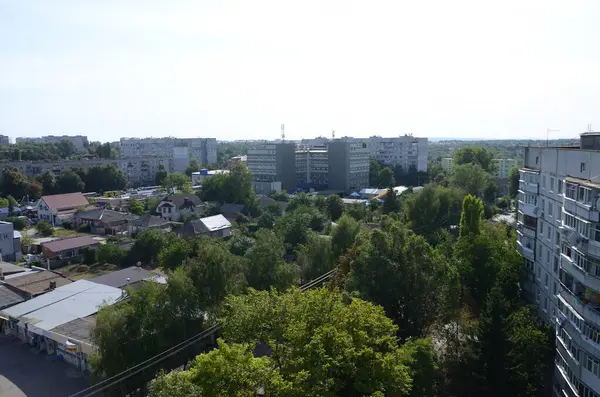 Kharkiv Ukraine August 2019 Luchtfoto Van Chuhuiv Stad Een Geboorteplaats — Stockfoto