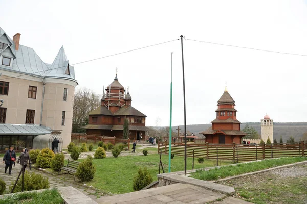 Ternopil Ukraine April 2023 Zarvanytsia Spiritual Center Största Podoliska Helgedomarna — Stockfoto