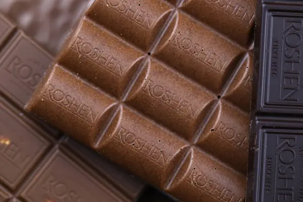 Kharkiv 우크라이나 2021 초콜릿 Roshen Confectionery Corporation은 1996 년부터 우크라이나의 — 스톡 사진