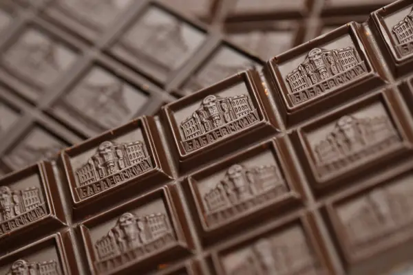 Kharkiv Ukraine Janeiro 2021 Barra Quadrada Chocolate Babayevskiy Produto Fábrica — Fotografia de Stock