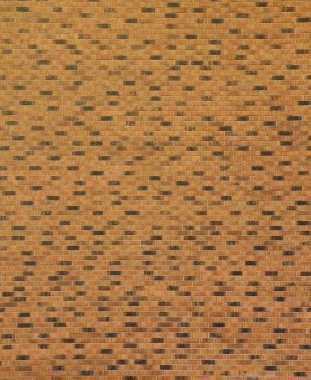 Kaotik duvarlarla örülü koyu tuğla desenli bir yapı. 3d dokusu için arkaplan dokusu veya kaynak. Büyük, modern, taştan bir sürü duvar..