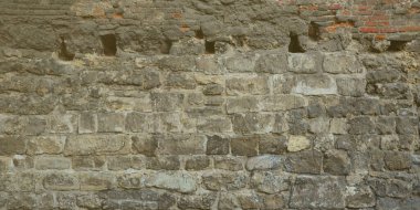 Lviv, Ukrayna eski bir kalenin büyük taş duvar