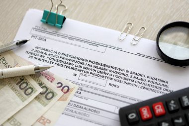 Kalıtsal girişimin geliri, vergi mükellefleri adına yapılan faaliyetler, kira, kiracılık, kira kontratı veya diğer sözleşmeler ve işlenmiş bitki ve hayvan ürünlerinin satışı, PIT-28A