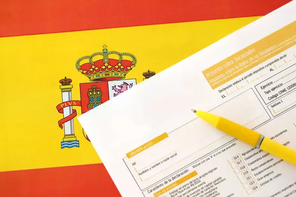 Modelo 200 Spaans Belastingformulier Voor Vennootschapsbelasting Voor Niet Ingezeten Belastingbetaler — Stockfoto