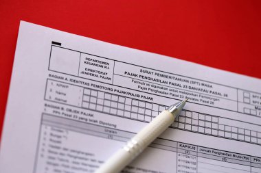 Endonezya vergi formu bildirim mektubu SPT gelir vergisi 23. madde ve 26. madde muhasebeci masası hakkında