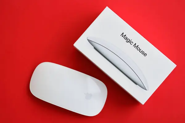 Kyiv Ukraine Novembre 2023 Apple Magic Mouse 3Ème Génération Repose — Photo