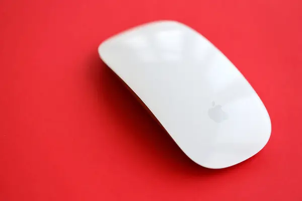 Kyiv Ukraine Marraskuu 2023 Apple Magic Mouse Sukupolvi Sijaitsee Kirkkaalla — kuvapankkivalokuva