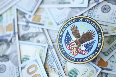 KYIV, UKRAINE - 9 Mart 2024 ABD Gazi İşleri Bakanlığı birçok Amerikan dolarını mühürledi