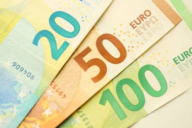 Avrupa parası euro banknotları. Avrupa Birliği para birimi faturaları kapanıyor