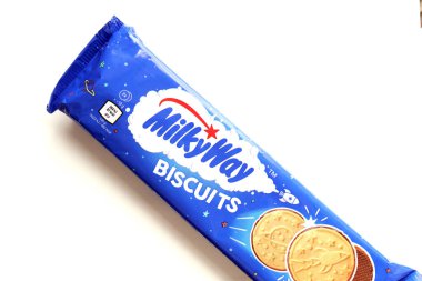 KYIV, UKRAINE - 17 AĞUSTOS 2024 Samanyolu bisküvileri.