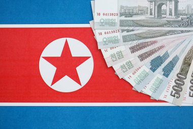 Kuzey Kore, Kore Halk Cumhuriyeti bayraklarında büyük miktarda para kazandı. Finans ve bankacılık kavramı