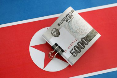 Kuzey Kore, Kore Halk Cumhuriyeti bayraklarında büyük miktarda para kazandı. Finans ve bankacılık kavramı