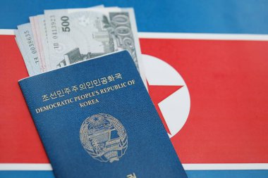 Kuzey Kore büyük miktarlarda para kazandı ve pasaport Kore Halk Cumhuriyeti bayrağına yakın duruyor. Finans ve bankacılık kavramı