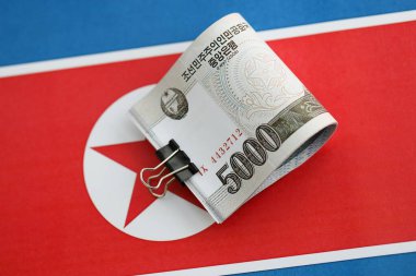 Kuzey Kore, Kore Halk Cumhuriyeti bayraklarında büyük miktarda para kazandı. Finans ve bankacılık kavramı