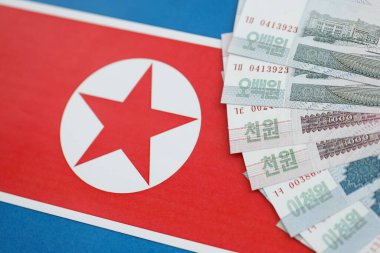 Kuzey Kore, Kore Halk Cumhuriyeti bayraklarında büyük miktarda para kazandı. Finans ve bankacılık kavramı