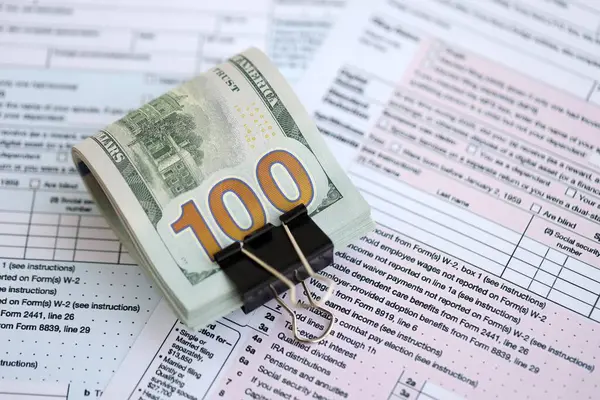 Birleşik Devletler dolarlarının büyük bir kısmı bireysel gelir vergisi iadesi formlarıyla masaya yatırıldı. ABD 'de vergilendirme ve muhasebe kavramı