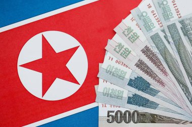 Kuzey Kore, Kore Halk Cumhuriyeti bayraklarında büyük miktarda para kazandı. Finans ve bankacılık kavramı