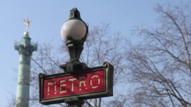 Paris Metro Tabelası - Bastille Metro İstasyonu