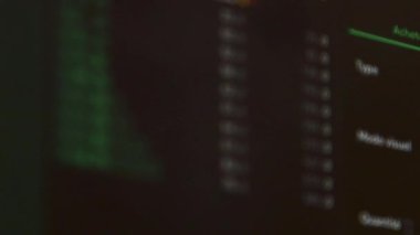 Borsa Çizelgesi. LED ekrandaki borsa verileri. Yüksek kaliteli video konsepti. Siyah arkaplan ekranı. 