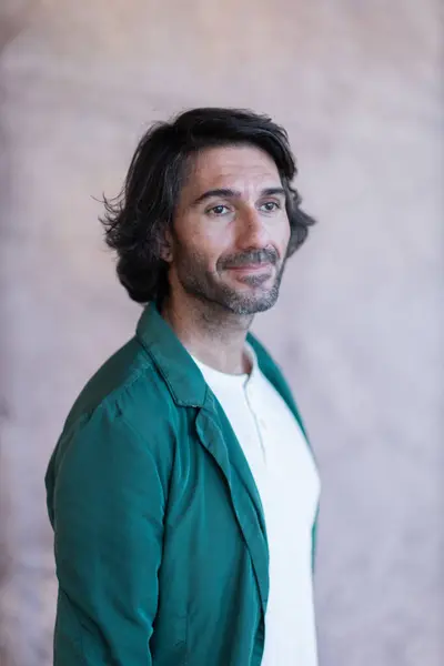 Portrait of one young latin American Caucasian man. 