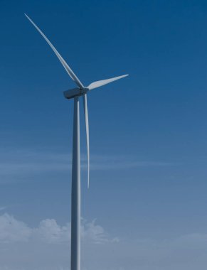 Rüzgar türbinleri, rüzgar enerjisi üretim ekipmanları, temiz enerji konsepti, yenilenebilir enerji