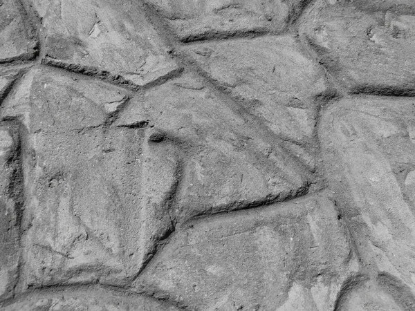 Felsenmuster Aus Grauem Stein Mit Geschwungenen Linien — Stockfoto