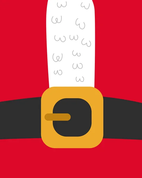 Noel Baba 'nın tasviri. Kemerli Noel Baba kostümü.