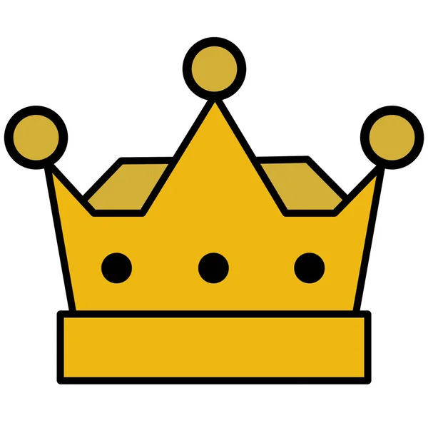 Görüntü Altın Taç Logo Simgesi Şeffaf Arkaplanda