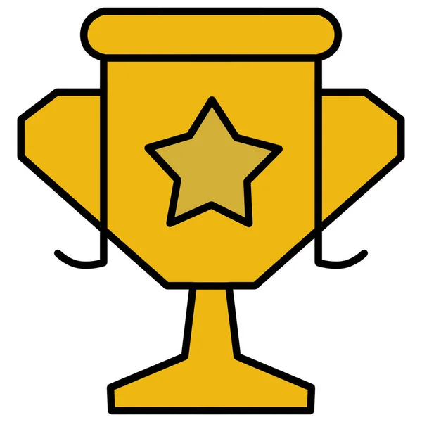 Illustration Soccer Trophy Cup Star — Stock Photo, Image
